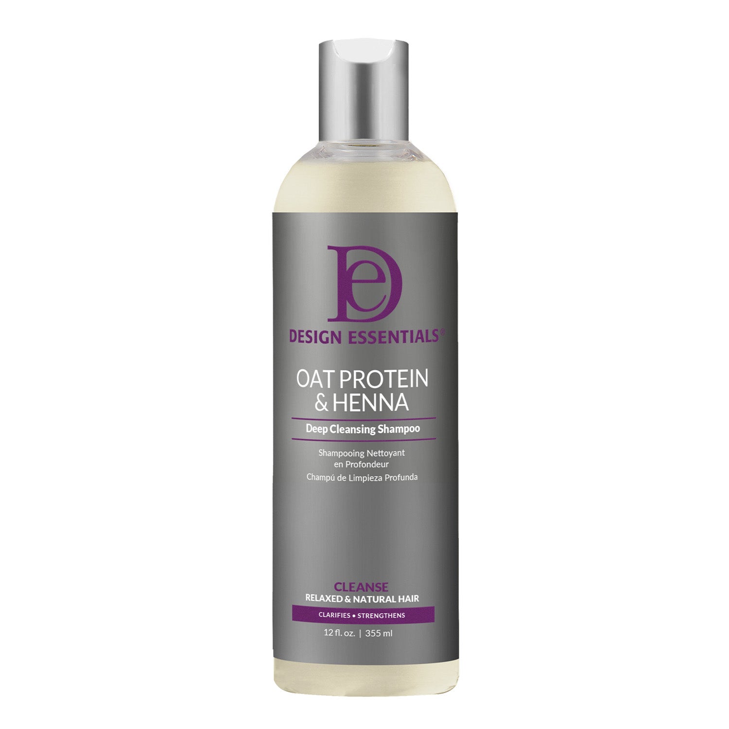 Design Essentials Oat Protein & Henna Deep Cleansing Shampoo 12oz