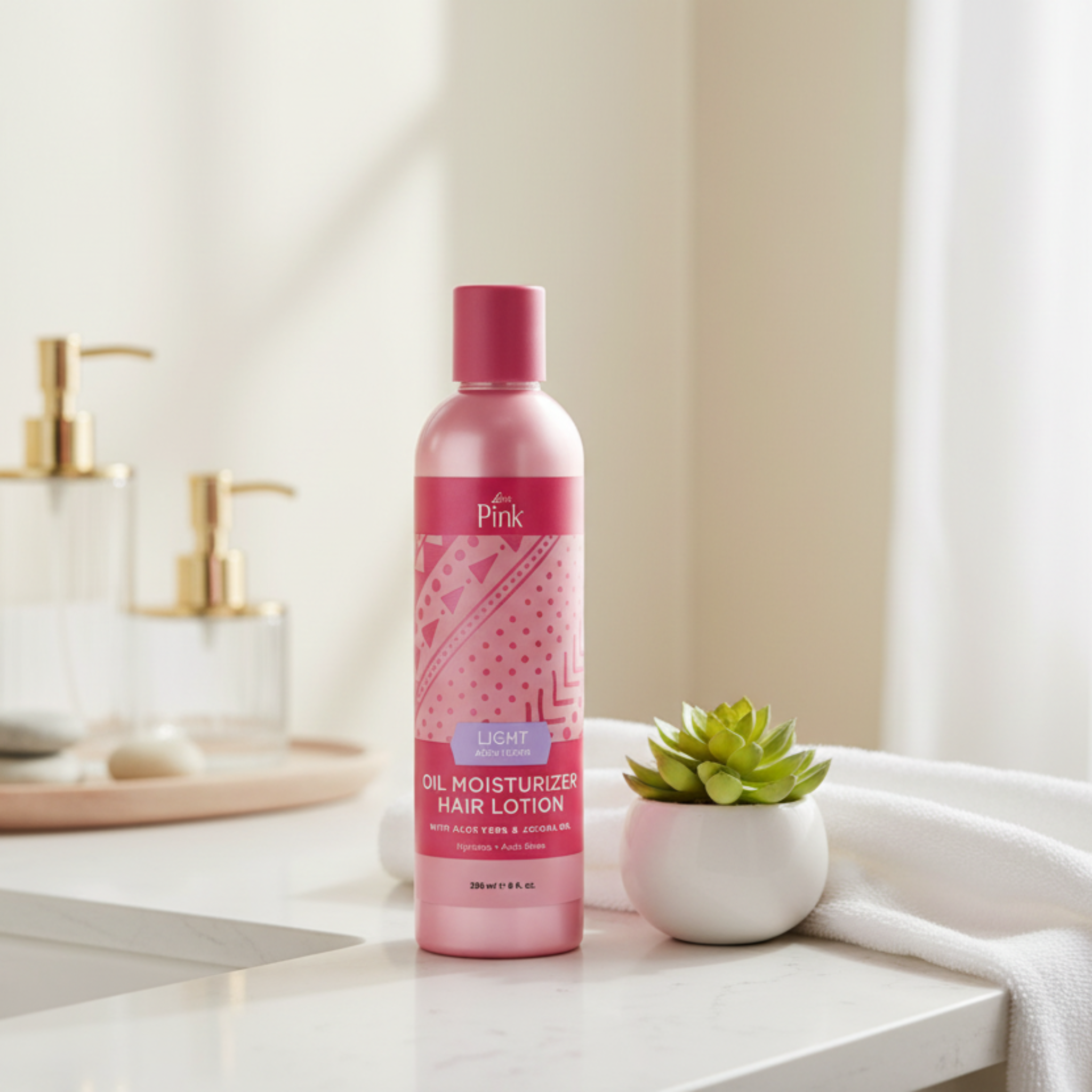 Luster's Pink Classic Light Oil Moisturizer Lotion 12oz